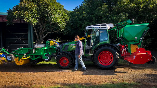 DOUBLE ROW MACADAMIA HARVESTER
